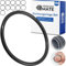 Dichtungsringe Set, 12 Stück, AD Ø 50 mm, ID Ø 44 mm, Dicke 3 mm, in Schwarz, aus Nitril Kautschuk, Gummiringe für Reparatur von Sanitär, Maschinen, Motoren, Dichtungsset Gummi O-Ring, Flachdichtung