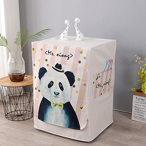 Washing Machine Cleaner,Washing Machine Cover, Dryer Dustproof Cover Waterproof for Automatic Washer Roller Pattern-Eiffel Tower,L size 60 * 60 * 85cm