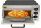 Forno per pizza, piano di lavoro, 2000 W, forno elettrico per pizza per interni, forno per pizza commerciale con temperatura regolabile e timer da 0 a 30 minuti per hotel ristorante in casa