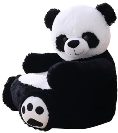 Jongyumo Panda Sofa Für Kinder, Panda Gefüllter Sessel, Panda Plüsch Sessel, Kinder Sofa Entzückender Cartoon Panda, Weich Und Bequem, Exquisite Verarbeitung, Nicht Anfällig Für Bakterien