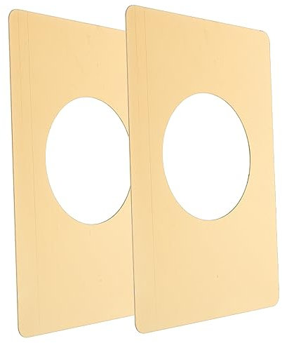 SEWOART 2 Piezas Reparación De Cerradura Placa De Cubierta Para Orificios De Pomo De Puerta De Relleno De Orificio De Puerta Baño