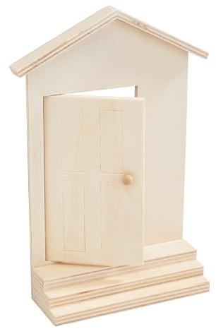 VBS Miniatur Eingangstür Sam Treppenstufen Sperrholz 20.5x12.0 cm