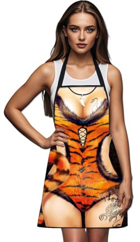 KUMSODE Lustige Küchenschürze Damen Sexy Schürze Bbq Grillschürze Grillschürze Für Frauen Schürze Oktoberfest Schürze für Weihnachten BBQ Party Erwachsene Frauen Lustige Geschenke