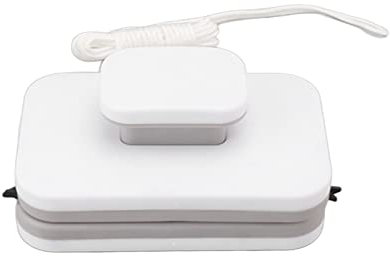 WPKD BLUEIY Nettoyeur de fenêtre magnétique, double face, grande poignée, outil de nettoyage de fenêtre en plastique robuste et sûr pour vitres de bureau, essuie-glace magnétique, 30,5 cm