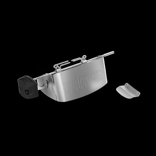 Weber girarrosto per Serie Q1XXXN / spiedo Elettrico con Motore per Cottura Uniforme e Risultati croccanti – Argento (3400858)
