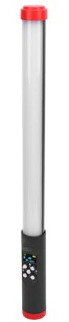 Tbest Tube Lumineux Portatif RGB, Baguette Vidéo LED Portable, Photographie de Température de Couleur pour Diffusion en Direct en Extérieur, Rechargeable
