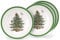 Portmeirion Home & Gifts Dinner Plates Set of 4, Ceramic, Multi-Colour, 27 x 27 x 3 cm