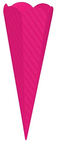 goldbuch 97857 Bastelschultüte 6-eckig, Rohling zum Selbsgestalten, Mit Steckverschluss zum Zusammenstecken, Schultüte 68 cm, Zuckertüte zur Einschulung, für Schulkinder & Berufsanfänger, Pink