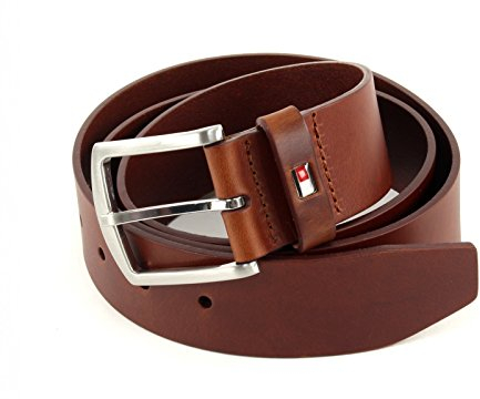 TOMMY HILFIGER New Denton Belt 4.0 W100 Dark Tan