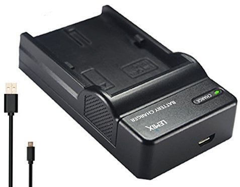 Lemix (BCL7E) Ultra Slim USB Charger Compatible with Panasonic BCL7 / DMW-BCL7 / DMW-BCL7E Battery & Listed Panasonic Lumix DMC Series Models