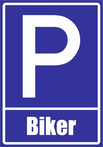 Kiwi Star Parking Panneau – Biker