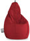 Happers Sitzsack Birne aus Kunstleder Indoor Granatrot XXL