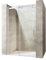 Durovin Bathrooms Frameless 1500 Shower Door for Sliding Shower Enclosure - 8mm Thick Transparent Safety Glass - Side Aluminium Strip Mount