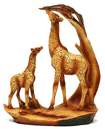 Thorness Eye catching Free Standing Graceful GIRAFFE and CALF Decorative ORNAMENT