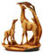 Thorness Auffällige, freistehende, anmutige Giraffen- und Kalb-Dekoration
