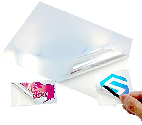 Evergreen Goods Ltd Klebefolie für Tintenstrahl- und Laserdrucker, A4, glänzend, glänzend, selbstklebend, hochwertig, Metallic-Perlglanz-Finish, hochauflösender Druck, 10 Stück