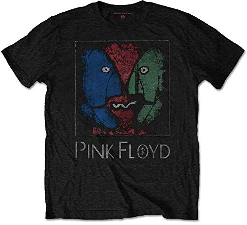 Pink Floyd T Shirt Chalk Heads Band Logo Official Mens Black