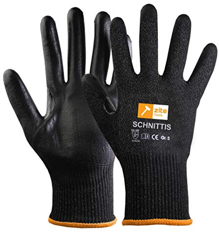 Zite Tools Schnittschutz-Handschuhe Kinder - Schutzhandschuhe zum Schnitzen und mehr - EN388 Level 5/5 - Diverse Größen (Größe 5)