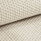 novely® MAKAO Velours Polsterstoff mit Kachel-Optik - Weicher Möbelstoff mit Wabenmuster - Pflegeleichte Meterware 1lfm (01 | Beige Hell)