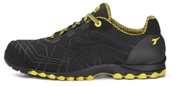 Utility Diadora BEAT DA2 TEXT LOW S1P HRO SRC, Zapato de seguridad Unisex Adulto, NEGRO, 43 EU