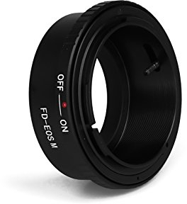 FD-EOS M Objektivadapter kompatibel für Canon FD Objektiv kompatibel mit Canon EOS-M Kamera EF-M Adapter
