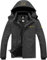 GEMYSE Herren Outdoor Winterjacke Wasserdicht Winddicht Skijacke mit Kapuze und Fleece (Eisen Grau 06,L)