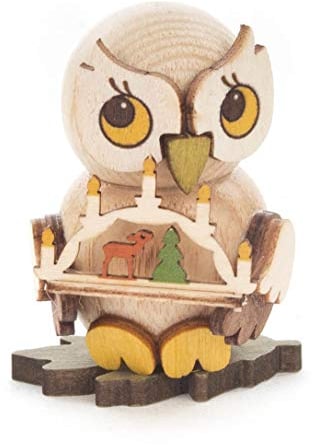 Dregeno Erzgebirge - Eulenkind mit Schwibbogen