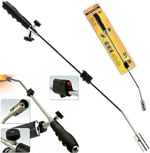 Blowtorch Weed Burner Killer | Ideal for Garden Outdoor Moss Fungus De-Icing Pavements, De-Freezing Brass Water Pipes and Lighting BBQ Grills | Easy and Safe Operation| Adjustable Flame