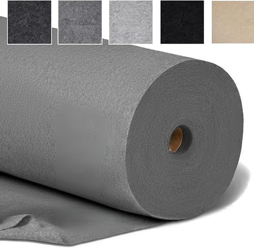 4 Way Stretch Mid Grey Carpet - Van Lining - Includes Trimfix & Glue, 2M Width, Pliable Trim for Van Conversion, Car Rug, Underlay (10M X 2M & X10 Glue)
