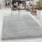 Carpetsale24 Teppich Wohnzimmer Shaggy Einfarbig Design 80 x 250 cm Silberfarbe - Hochflor Teppich Schlafzimmer Luxuriöse Kuschelig und Super Weich Flauschiger Teppich Langflor 50 mm Florhöhe Läufer