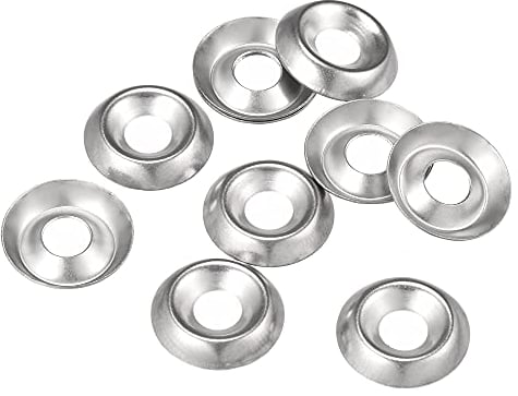sourcing map #8 304 Stainless Steel Cup Washer Countersunk for Screw Bolt 100pcs