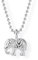 Drachenfels Mini Elefanten Anhänger aus Echtsilber/Kollektion Ganesha/Edler Anhänger für Damen und Mädchen aus 925 Sterlingsilber/Designer-Schmuck/D GAN 35/AG