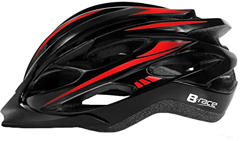 Casco B-Race GRANITH IN-Mold Nero/Rosso L 58/62