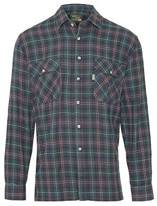 Champion Mens Country Killbeggan Casual Long Sleeve Shirt Olive XL