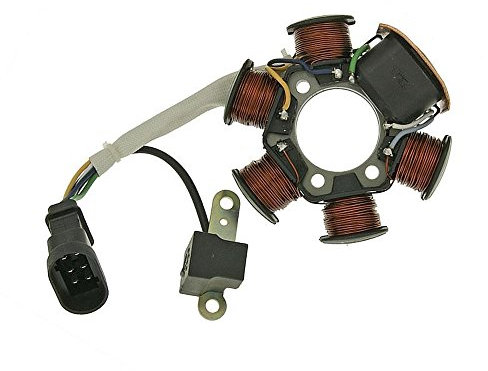 VANEZ Lichtmaschine/Stator kompatibel für Piaggio TPH Gilera Runner DNAVespa ab 2000 mit Katalysator