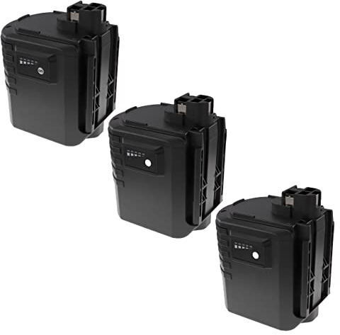 EXTENSILO 3x batteria compatibile con Bosch GBH 24VR, GBH 24VFR, GBH 24VRE, GBH24VRE, GBH24VFR, GBH24VRF utensile elettrico (3300 mAh, NiMH, 24 V)
