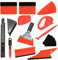 ValueMax Autofolien Tönungsfolie Set, Auto Vinyl Werkzeug Kit, Folierung Werkzeug Kit, Rakel Set, Schaber, Filzrakel, Rakel, Messer mit 10 Klingen für Autofolie Tönungsfolie Installation