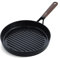 GreenPan Eco-Smartshape Healthy Ceramic Non-Stick 28 cm Grill Pan, Dark Wood, PFAS-Free, Induction Suitable, Black