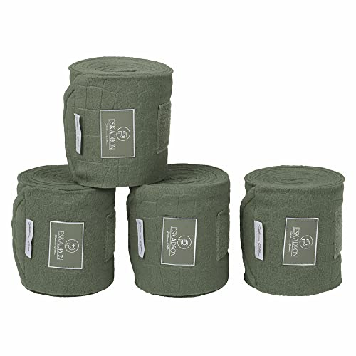 Eskadron Fleece Stamped Bandagen ashgreen Platinum 2022, Größe:Pony