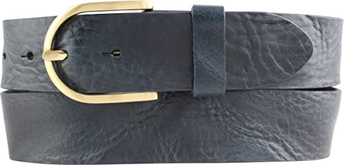 BELTINGER Damen-Gürtel aus Vollrindleder Used-Look 4 cm | Jeans-Gürtel für Damen mit goldener Gürtelschließe 40mm | Ledergürtel Vintage-Look 4cm