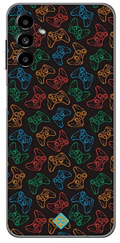 Movilshop Étui pour [Samsung Galaxy A04s ] Dessin Gamers [ Manettes Xbox ] en silicone souple Transparent Coque Case Cover Gel pour Smartphone.