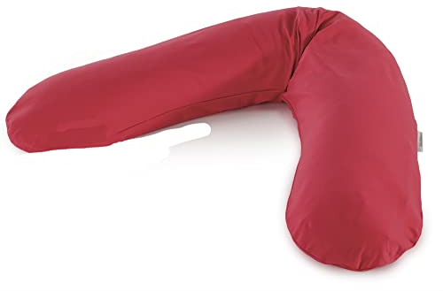 Theraline Stillkissen Das Original mit Polyester Hohlfaser Füllung - Farbe: 159 Kirschrot (Bamboo)