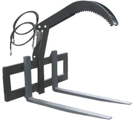 Gabelträger 120 cm FEM2 + Stammgreifer hydraulisch + Gabelzinken 120 cm Set