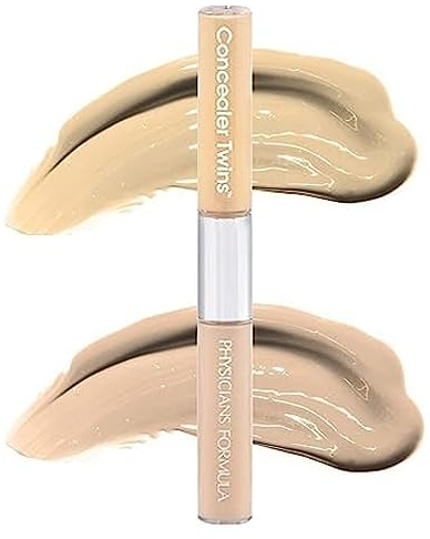 Physicians Formula Twins 2-in-1 Liquid Concealer, Farbkorrigierender und Leichter, Hautfarbener Flüssig-Concealer, Nicht Abfärbend und Wasserfest, Farbton: Gelb/Leichte Tönung