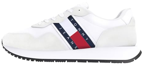 Tommy Jeans Sneakers da Runner Donna Scarpe, Bianco (White), 38