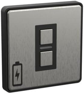 Lightwave Wire-Free Scene Selector (2 Button) Stainless Steel - Battery Powered, Multi-Press Built-In