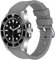 Juntan Bracelet de montre universel en silicone avec extrémités incurvées - Léger - Gris - 20 mm - 22 mm