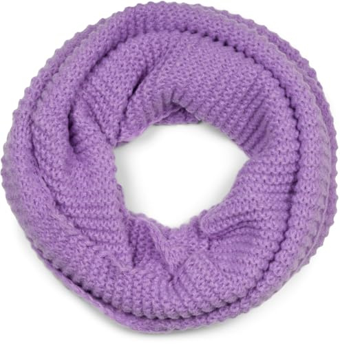 styleBREAKER Bufanda circular de punto unisex con diseño de ondas | Bufanda circular 72x30 cm, tejido suave y cálido para invierno, ajustable con dos vueltas al cuello.