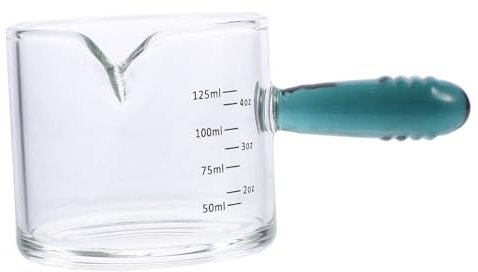 NAMOARLY Messbecher Aus Glas Krugbecher Aus Glas Becherglaskrug Espressotasse Dreifachkrug Messen Mini-messbecher Aus Glas Kaffee-messbecher Graduierter Pokal Kleiner Krug Milch