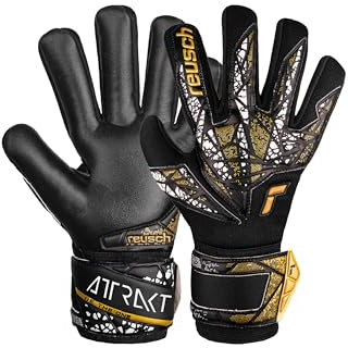 Reusch Attrakt Silver NC Finger Support Torwarthandschuhe für Erwachsene mit Evolution Negative Cut und Fingerschutz